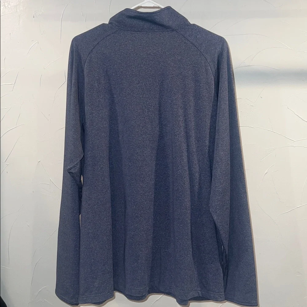 New- mens Sport-Tek Heathered Gray Quarter-Zip Pullover- XL - Picture 4 of 5